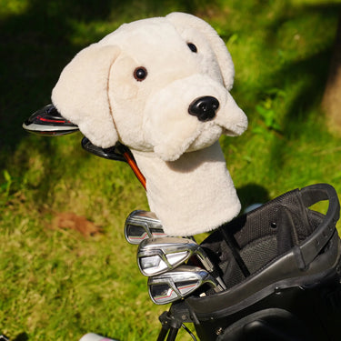 Cream Labrador Driver Headcover - Lifestyle