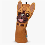 Embroidered Bulldog Driver Headcover - HeadCaddy