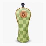 Green Checkered Headcover - HeadCaddy
