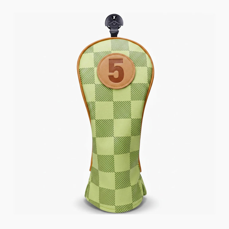 Green Checkered Headcover - HeadCaddy