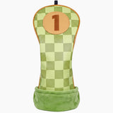 Green Checkered Headcover - HeadCaddy
