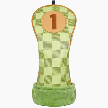 Green Checkered Headcover - HeadCaddy