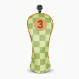 Green Checkered Headcover - HeadCaddy