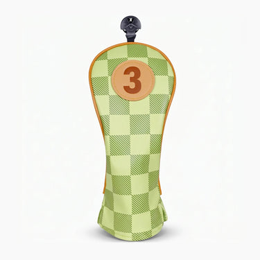 Green Checkered Headcover - HeadCaddy