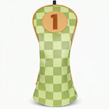 Green Checkered Headcover - HeadCaddy