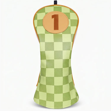 Green Checkered Headcover - HeadCaddy