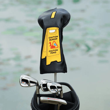 Hazard Ahead Driver Headcover - HeadCaddy