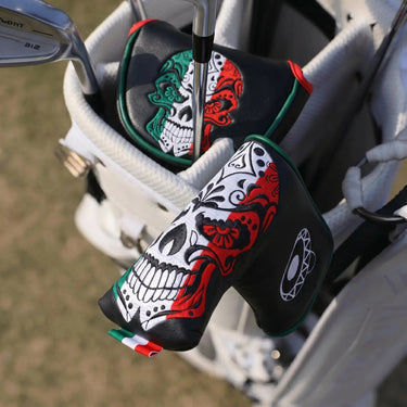 Mexican Skull Blade Putter Black Cover - HeadCaddy