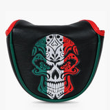 Mexican Skull Mallet Putter Black Cover - HeadCaddy