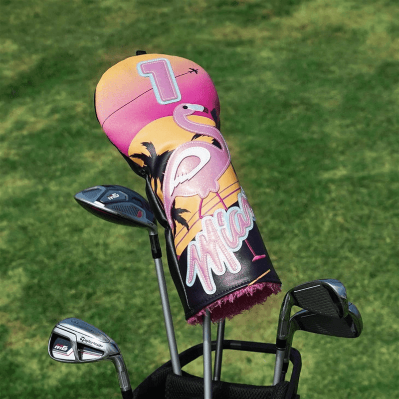Miami Flamingo Driver Headcover - HeadCaddy