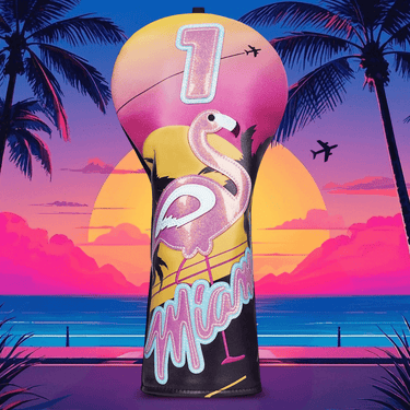 Miami Flamingo Driver Headcover - HeadCaddy