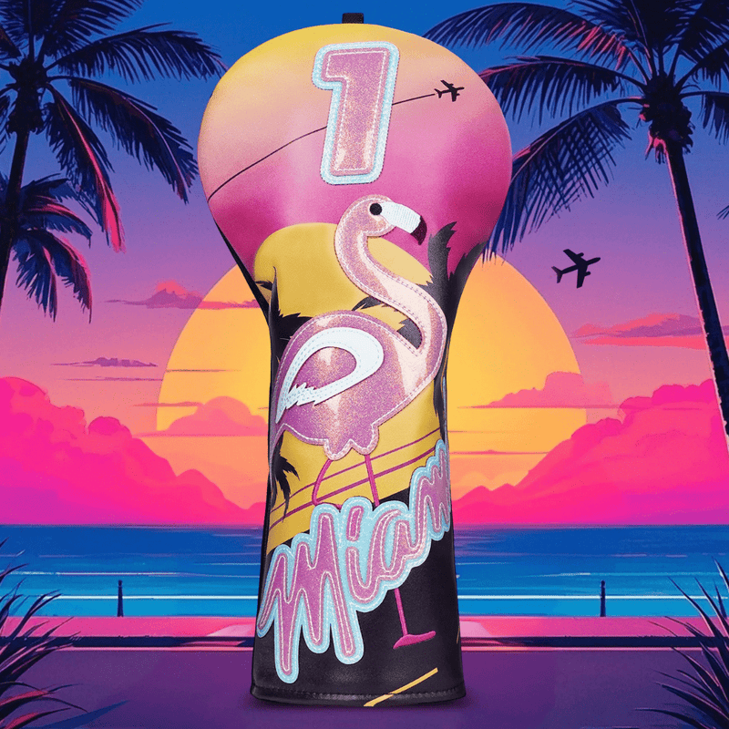Miami Flamingo Driver Headcover - HeadCaddy