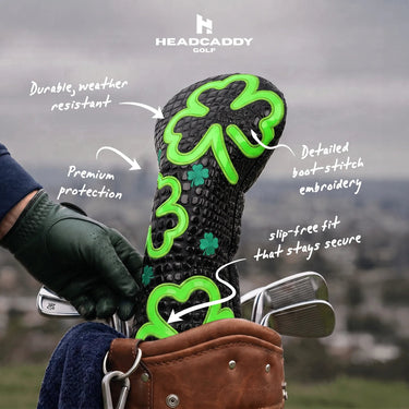 Neon Shamrock Croc Driver Headcover - HeadCaddy