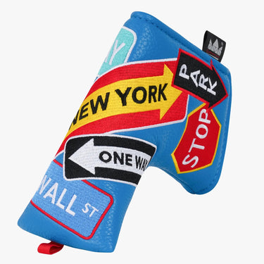 NYC Skyline Blade Putter Blue Cover - HeadCaddy