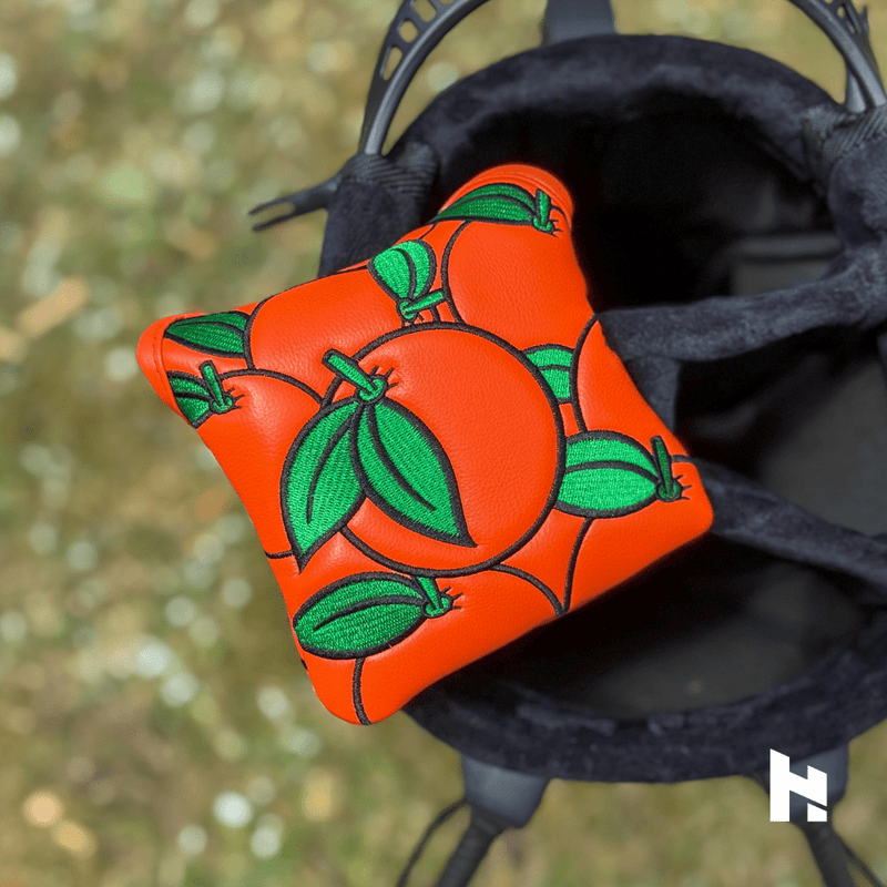 Orange Boom Mallet Putter Cover - Headcaddy