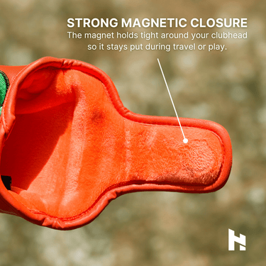 Orange Boom Mallet Putter Cover - Headcaddy