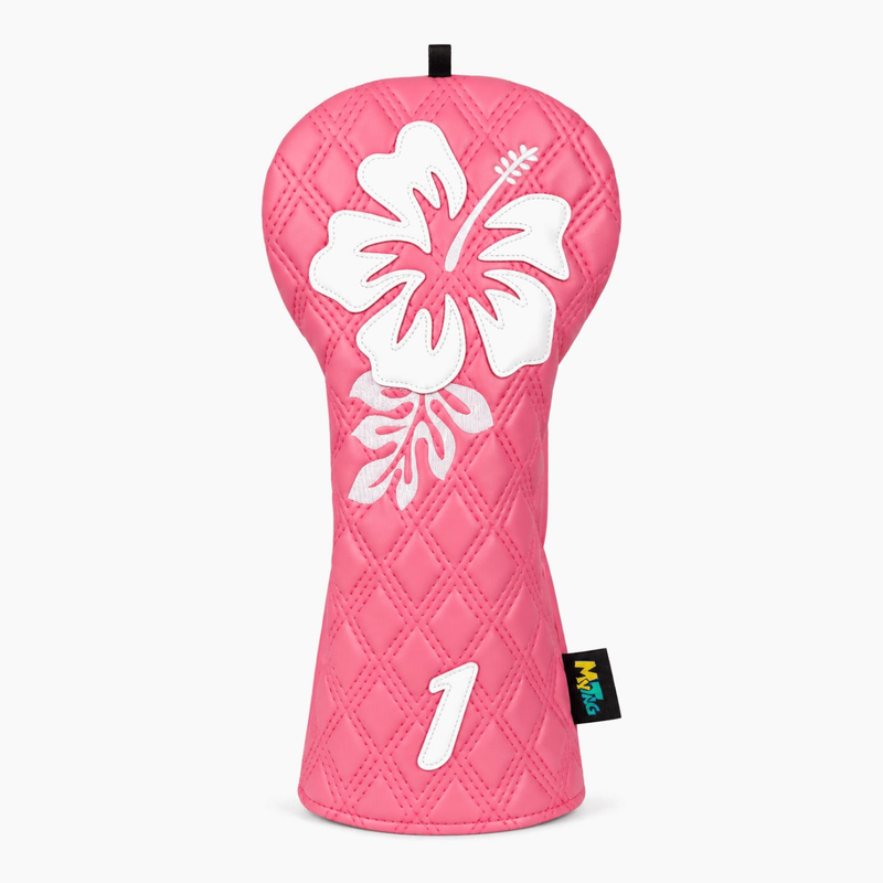 Pink Hibiscus Flower Headcover - Driver