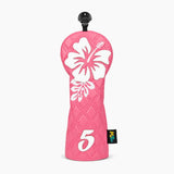 Pink Hibiscus Flower Headcover - Fairway 5