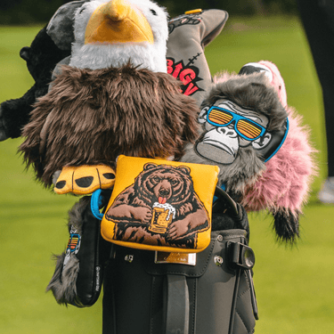 Premium Beer Bear Mallet Putter Cover - Lifestyle