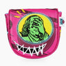 Premium Big Money Mallet Putter Pink Cover Front View - HeadCaddy