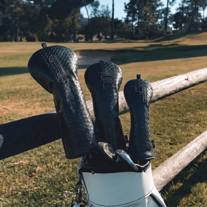 Premium Black Woven Headcover - HeadCaddy
