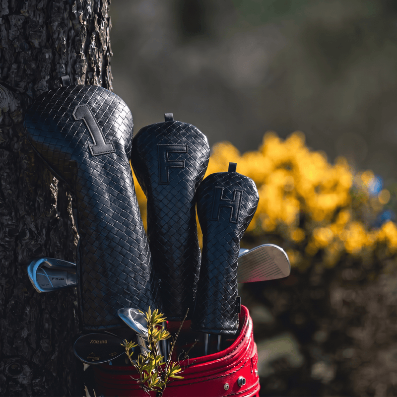 Premium Black Woven Headcover - HeadCaddy