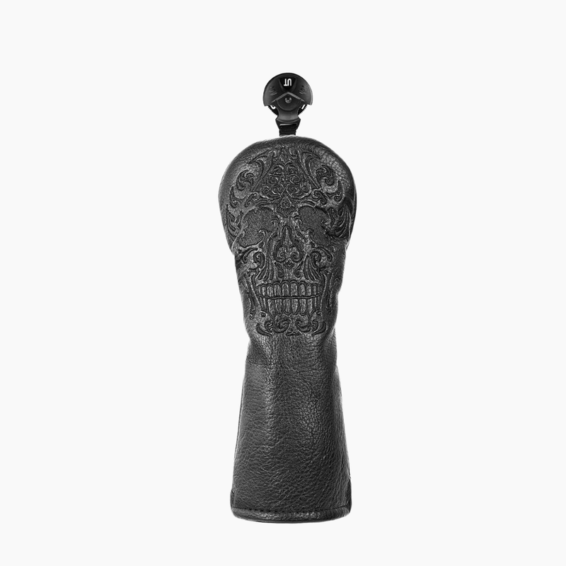 Premium Blackout Skull Headcover - HeadCaddy
