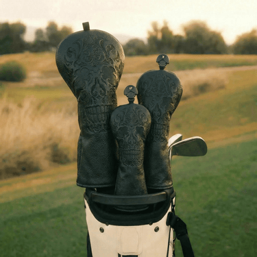 Premium Blackout Skull Headcover - HeadCaddy