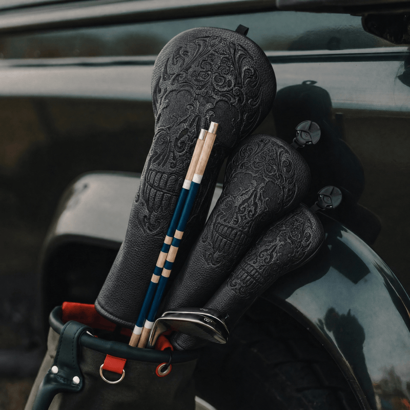 Premium Blackout Skull Headcover - Lifestyle