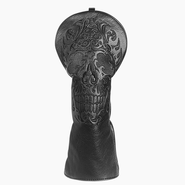 Premium Blackout Skull Headcover - HeadCaddy