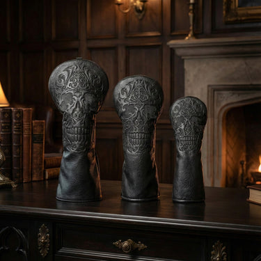 Premium Blackout Skull Headcover - HeadCaddy