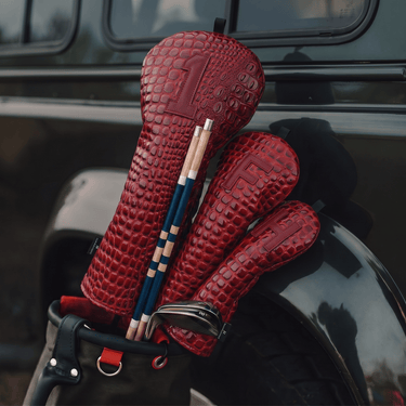 Premium Burgundy Croc Headcover - HeadCaddy