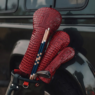 Premium Burgundy Croc Headcover - HeadCaddy