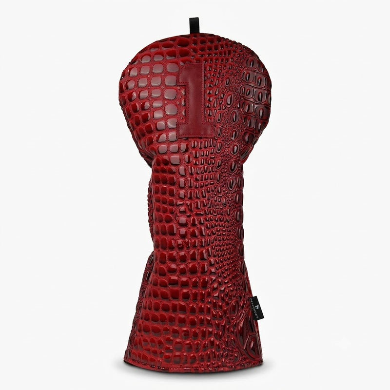 Premium Burgundy Croc Headcover - HeadCaddy