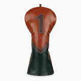 Premium Cognac Chevron Headcover - Driver