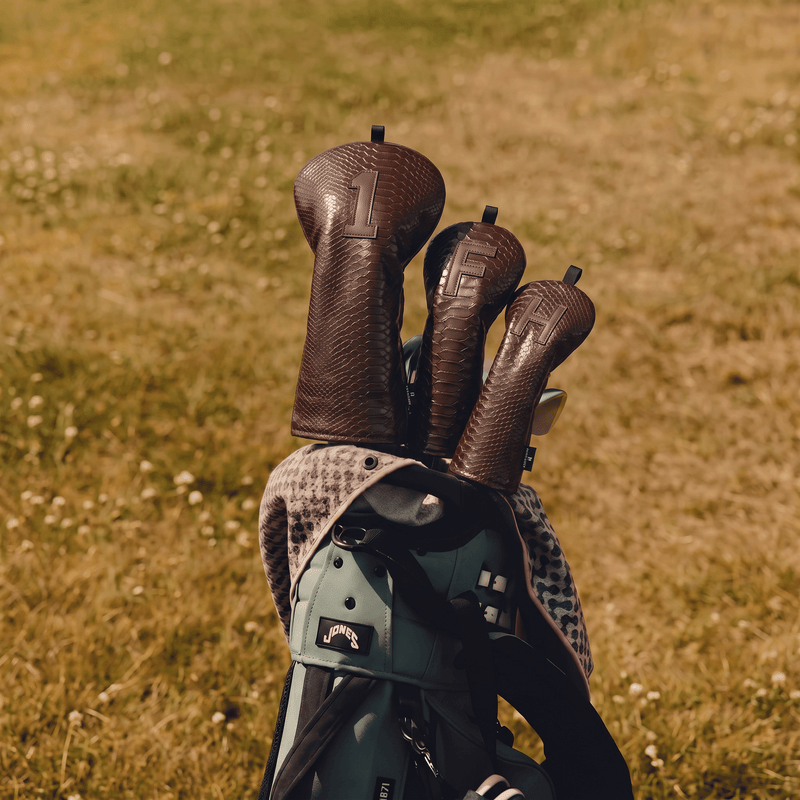 Premium Cognac Snake Headcover - HeadCaddy