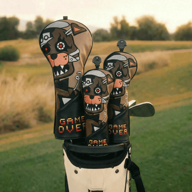 Premium Game Over Bear Headcover - HeadCaddy
