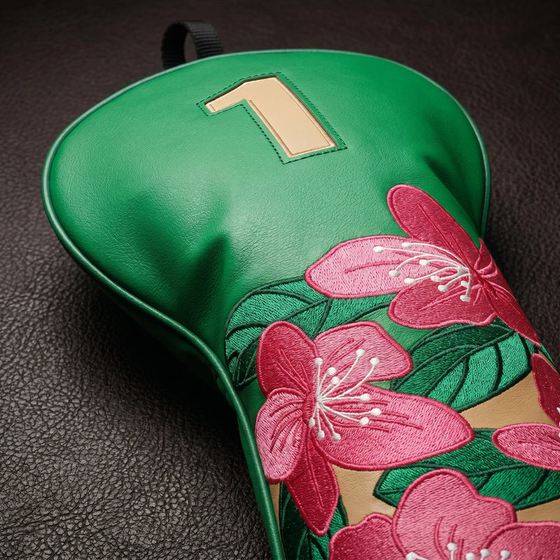 Premium Green Blossom Headcover - HeadCaddy