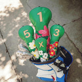Premium Green Blossom Headcover - HeadCaddy