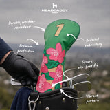 Premium Green Blossom Headcover - HeadCaddy