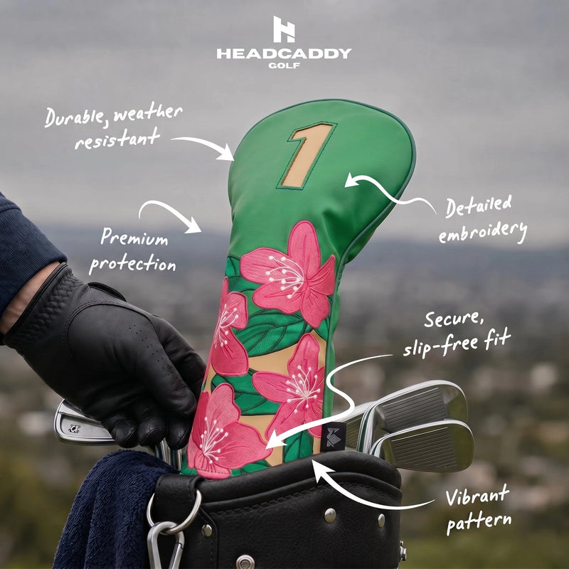 Premium Green Blossom Headcover - HeadCaddy