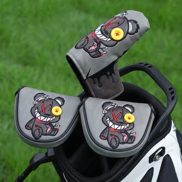 Premium Mad Teddy Blade Putter Gray Cover - HeadCaddy