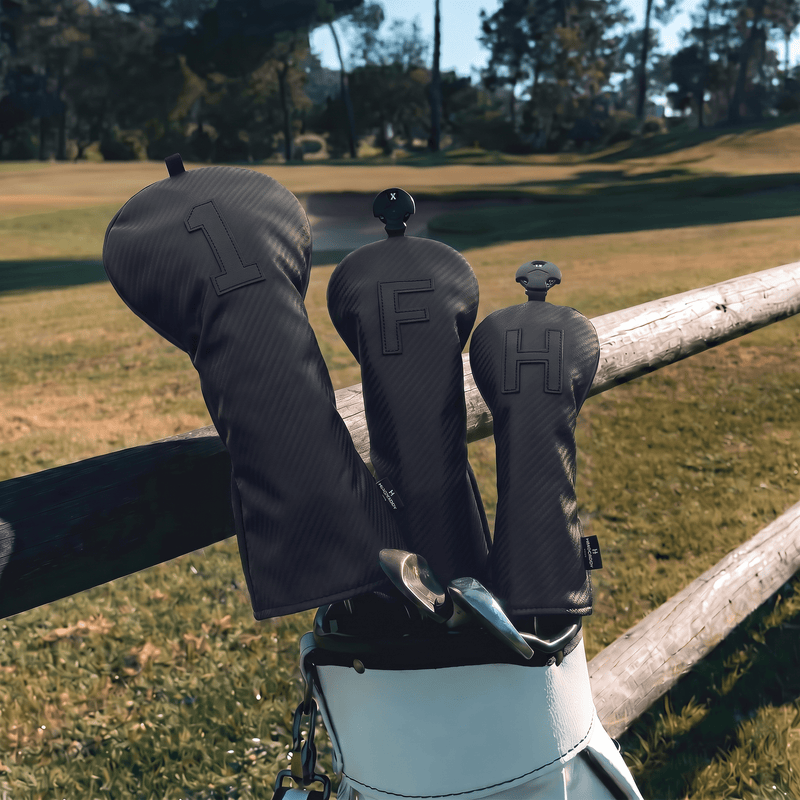 Premium Matte Black Carbon Headcover - HeadCaddy