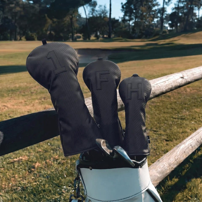 Premium Matte Black Carbon Headcover - HeadCaddy