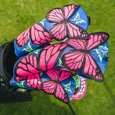 Premium Neon Butterfly Headcover - Lifestyle