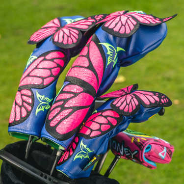 Premium Neon Butterfly Headcover - Lifestyle