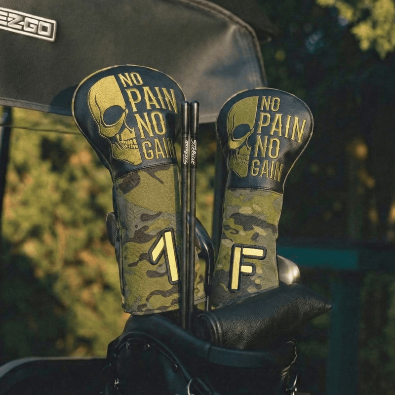 Premium No Pain No Gain Headcover - HeadCaddy