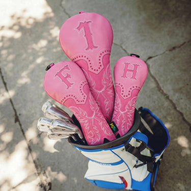 Premium Pink Cowboy Headcover - HeadCaddy