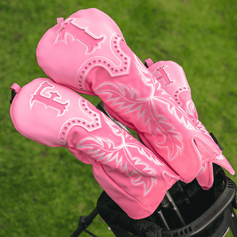 Premium Pink Cowboy Headcover - Lifestyle