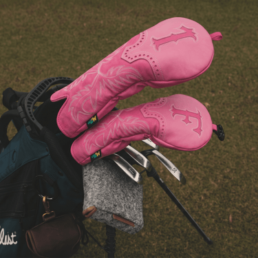 Premium Pink Cowboy Headcover - HeadCaddy